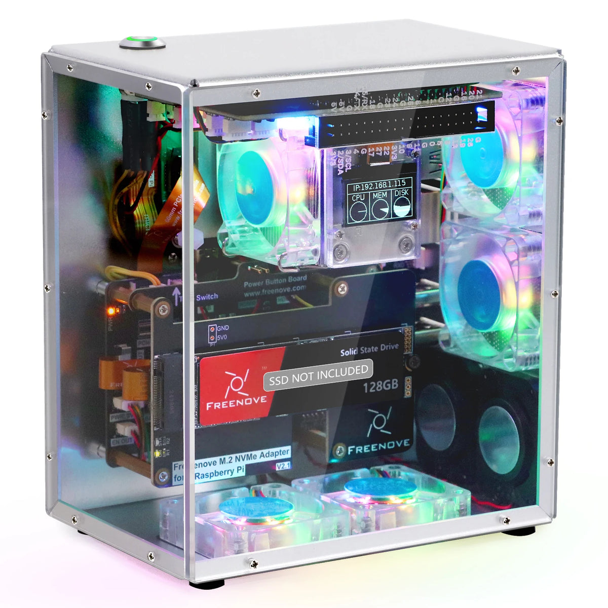 Freenove Raspberry Pi 5 Case Kit Pro